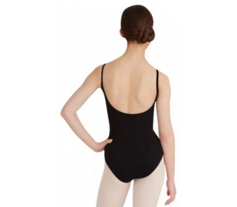 Capezio Princess Camisole Leotard CC101B, costum de balet - Negru