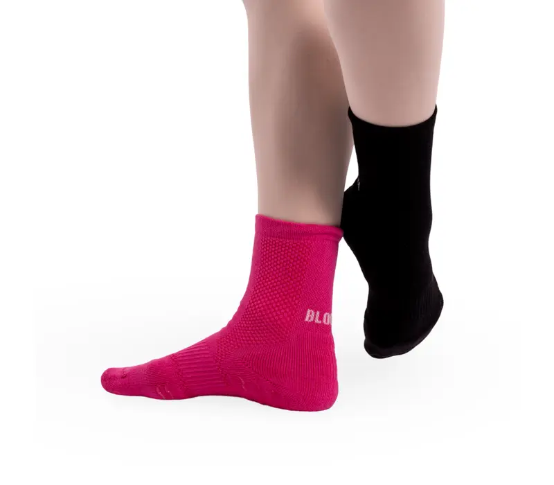 Bloch Blochsox, şosete scurte pentru dans - Roz aprins - hot pink