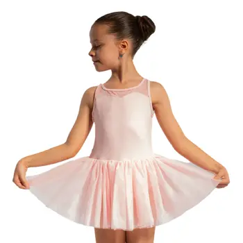 Bloch Evie Floral tank, dres cu fustiţă tutu pentru fete cu bretele largi