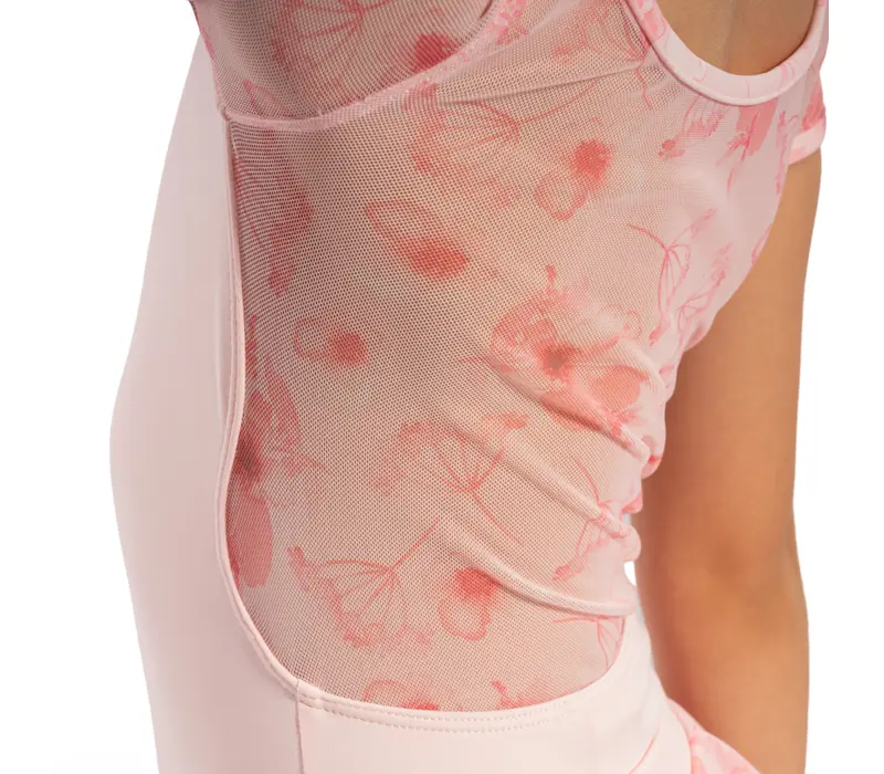 Bloch Remi Floral, dres pentru fete  - Roz candy Bloch