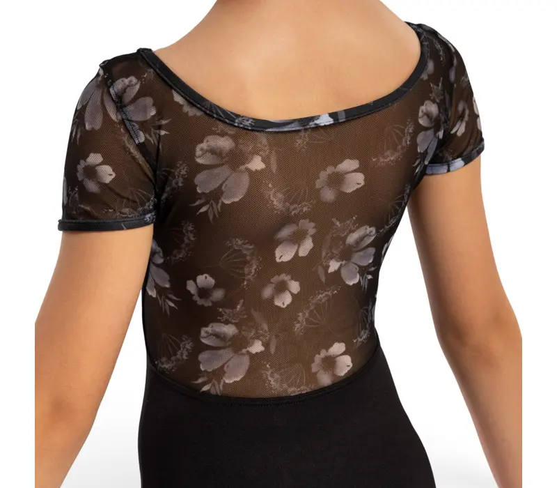 Bloch Remi Floral, dres pentru fete  - Negru