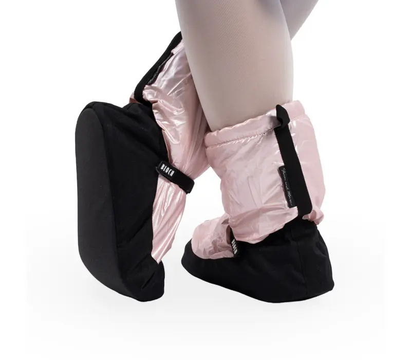 Bloch metalic bootie, încălţăminte de încălzire pentru dame - Roz pink metallic Bloch