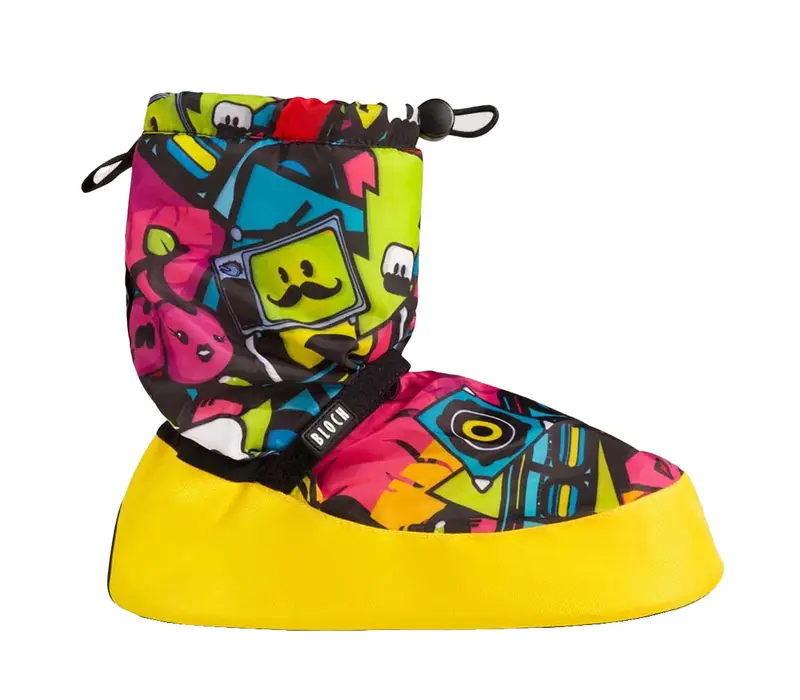 Bloch booties monochrom pentru copii - Sticker Print Bloch