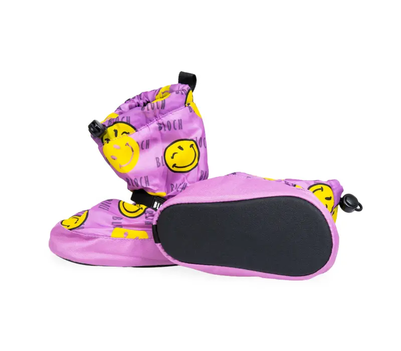 Bloch booties monochrom pentru copii - Smiley Print Bloch