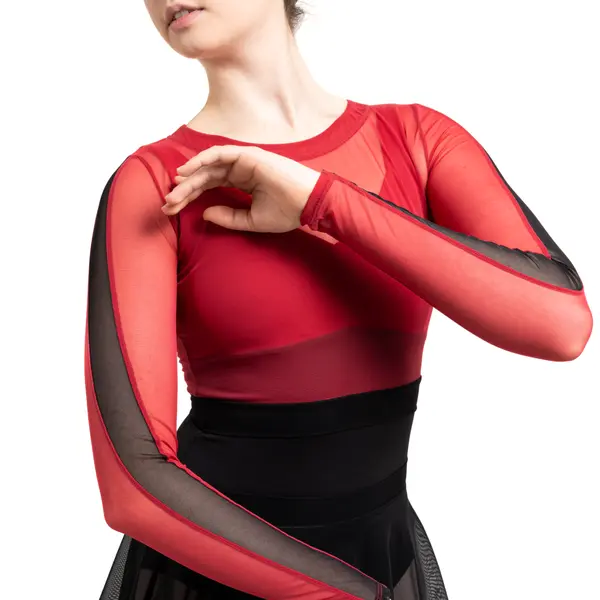 Capezio C'est La Vie Joyeux mesh cover up, top pentru dame