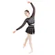 Capezio C'est La Vie Joyeux mesh cover up, top pentru dame - Negru