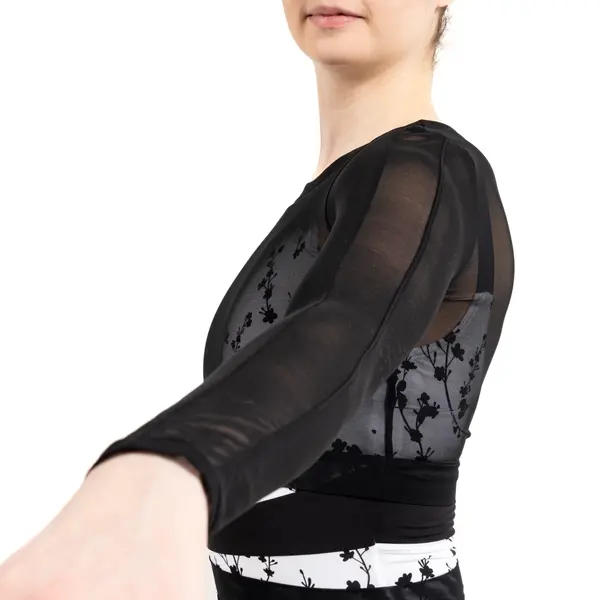 Capezio C'est La Vie Joyeux mesh cover up, top pentru dame