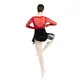 Capezio C'est La Vie Joyeux mesh cover up, top pentru dame - Roșu scarlet Capezio