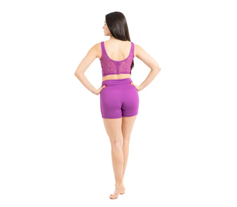 Capezio Bella Notte Vita Side Panel Short, pantaloni scurţi pentru femei - Violet de zambila