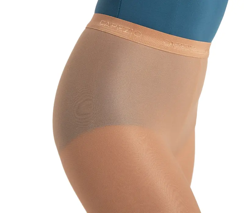 Capezio ultra shimmery, ciorapi  etrieri moi, ultra-lucioşi pentru fete - Light toast Capezio