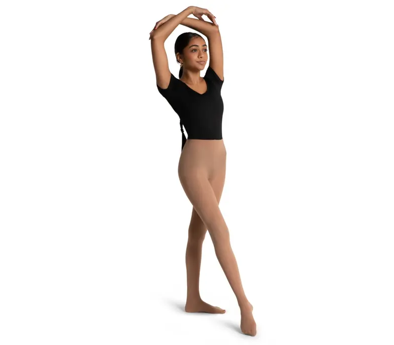 Capezio Ultra Soft tight  self knif, ciorapi cu talpa plină pentru femei - Nude Capezio