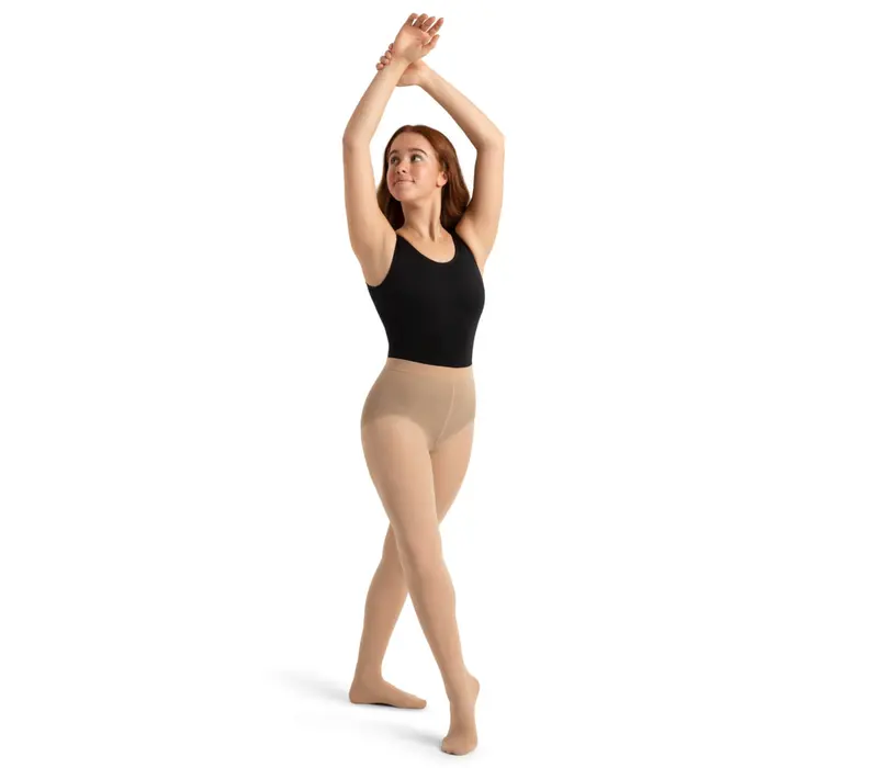 Capezio Ultra Soft tight  self knif, ciorapi cu talpa plină pentru femei - Nudă deschisă Capezio