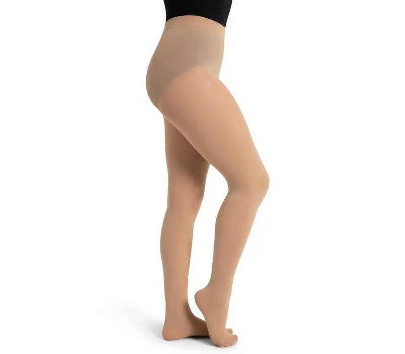 Capezio Ultra Soft tight  self knif, ciorapi cu talpa plină pentru femei - Nudă deschisă Capezio