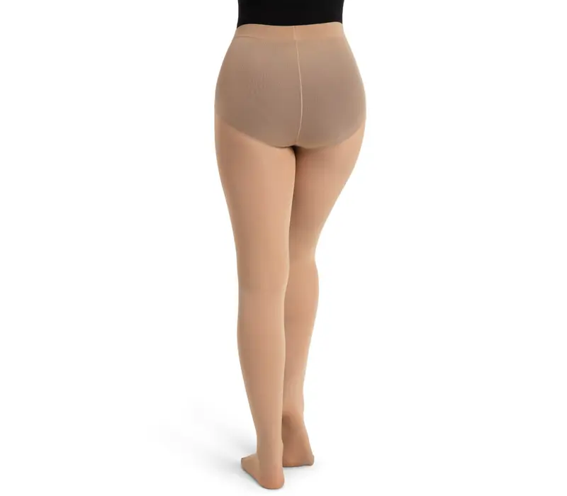 Capezio Ultra Soft tight  self knif, ciorapi cu talpa plină pentru femei - Nudă deschisă Capezio