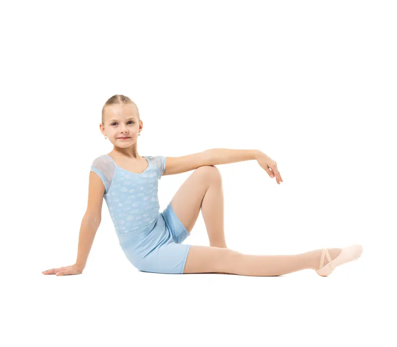 Capezio Cloud Nine Sunburst, pantaloni scurţi pentru fete - Albastru închis Capezio