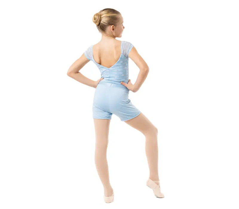 Capezio Cloud Nine Sunburst, pantaloni scurţi pentru fete - Albastru închis Capezio