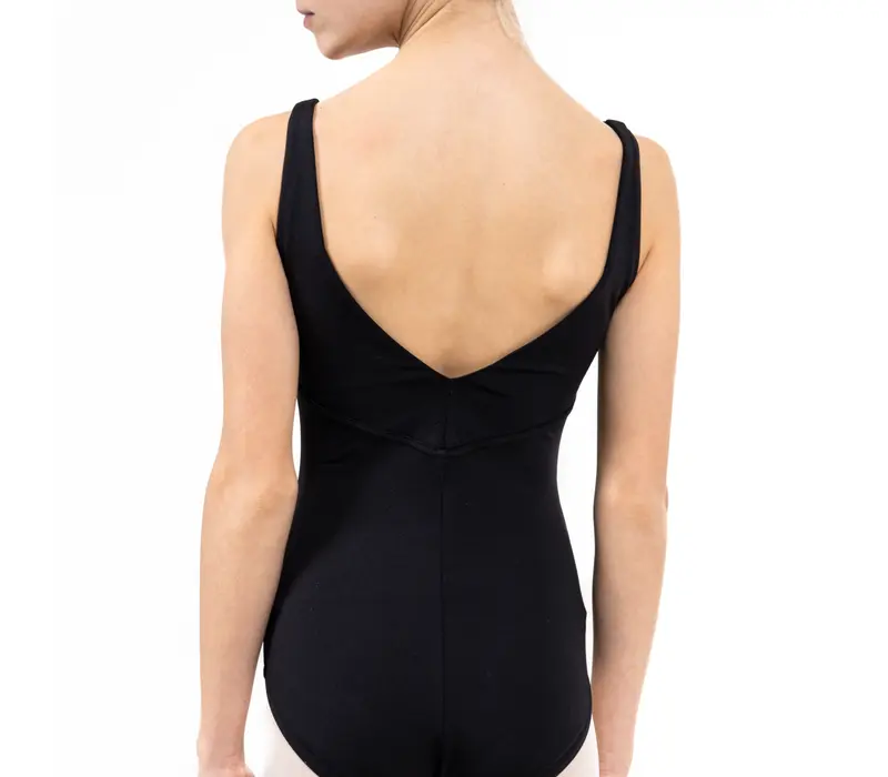 Capezio C'est La Vie Etoile Leotard, dres pentru fete cu bretele groase - Negru