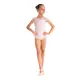 Capezio Leotard, costum de balet pentru copii cu maneca scurta - Roz