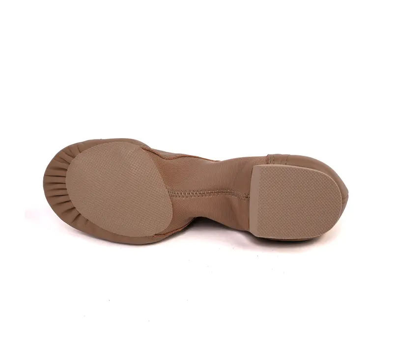 Capezio Nova, pantofi de jazz slip-on - Caramel