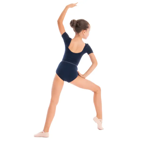 Capezio Leotard, costum de balet pentru copii cu maneca scurta