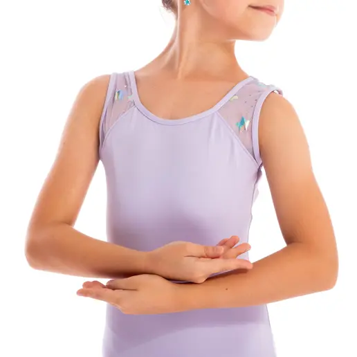 Capezio Star Mars Mesh back leotard, dres cu bretele groase pentru copii