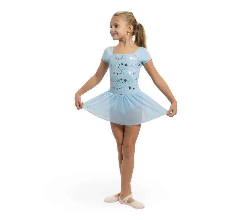 Capezio Star Struck, dres pentru fete cu fustiţă - Albastru închis Capezio