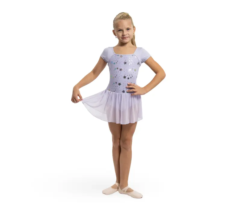 Capezio Star Struck, dres pentru fete cu fustiţă - Violet lavandă Capezio