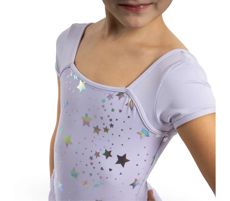 Capezio Star Struck, dres pentru fete cu fustiţă - Violet lavandă Capezio