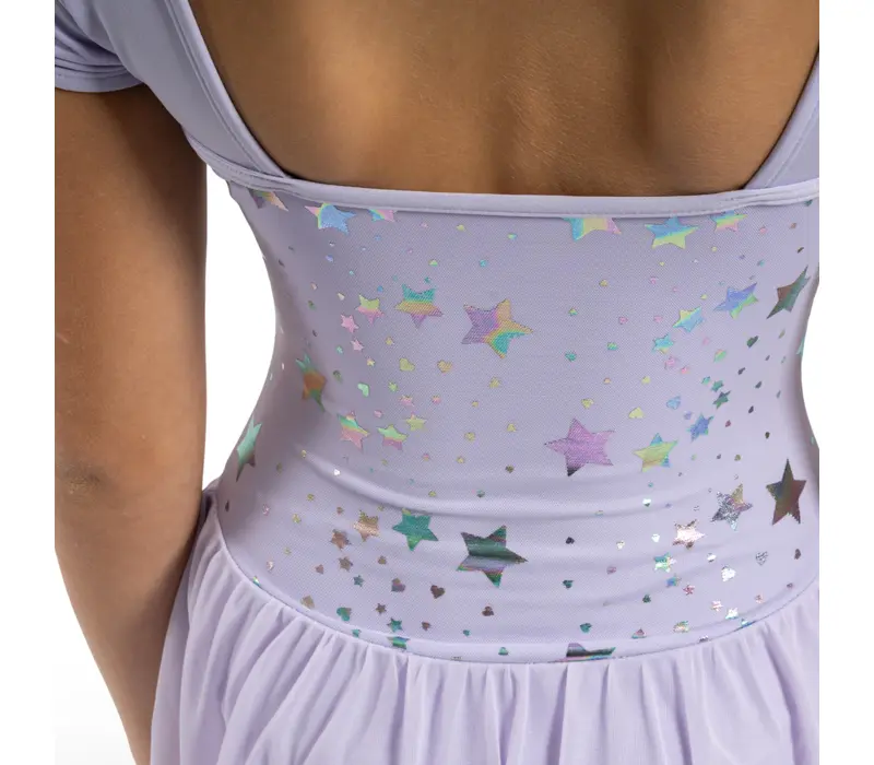 Capezio Star Struck, dres pentru fete cu fustiţă - Violet lavandă Capezio