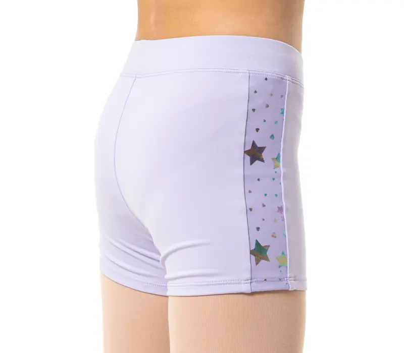 Capezio Foldover Boyshort, pantaloni scurți pentru copii - Lavanda