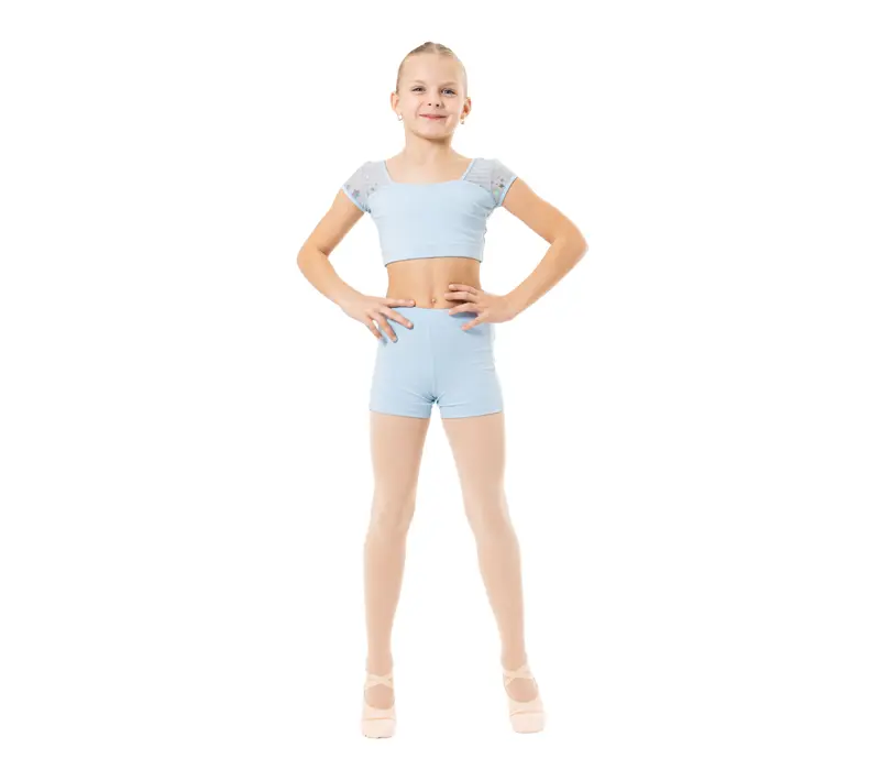 Capezio Foldover Boyshort, pantaloni scurți pentru copii - Albastru închis Capezio