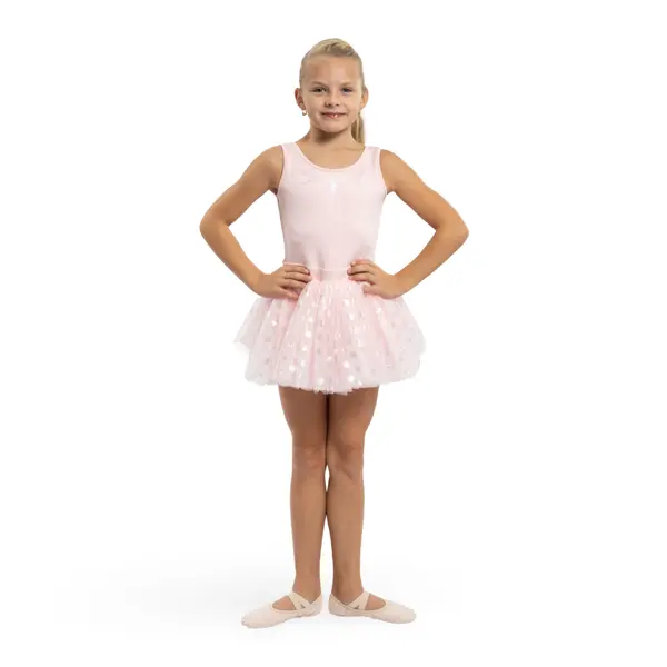 Mirella Glow tank , dres cu bretele groase şi fustiţă tutu