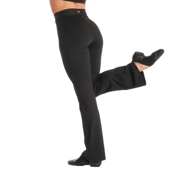 Mirella Miami, pantaloni pentru femei cu talie înaltă cu tiv decorativ 
