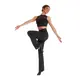 Mirella Miami, pantaloni pentru femei cu talie înaltă cu tiv decorativ 