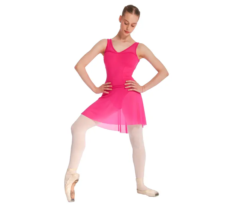 Bloch Ava,dres cu bretele groase - Fuchsia