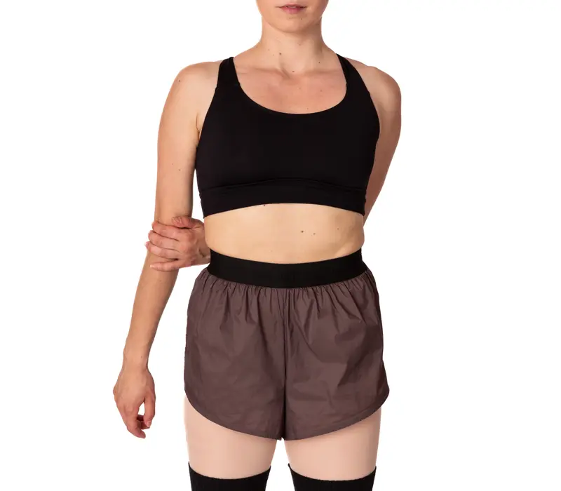 Bloch Leos velvet crop top pentru femei - Negru